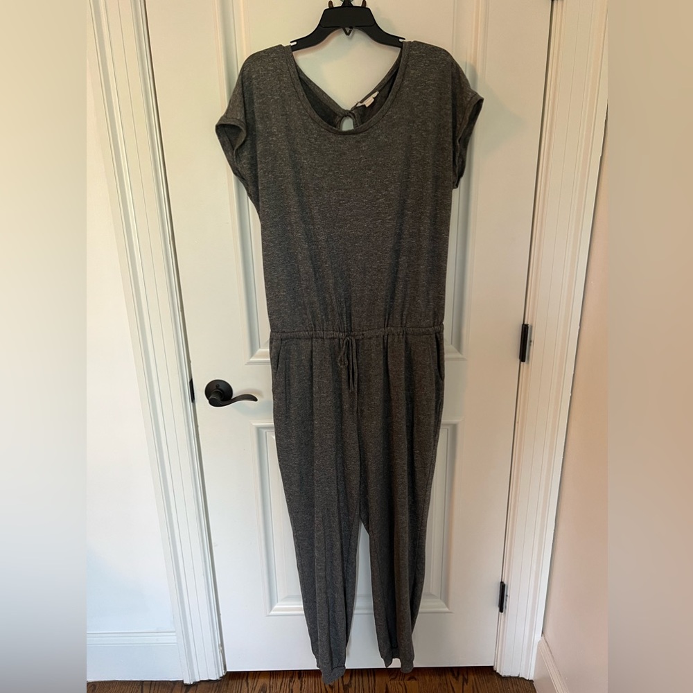 Caslon Grey Short Sleeve Jumpsuit